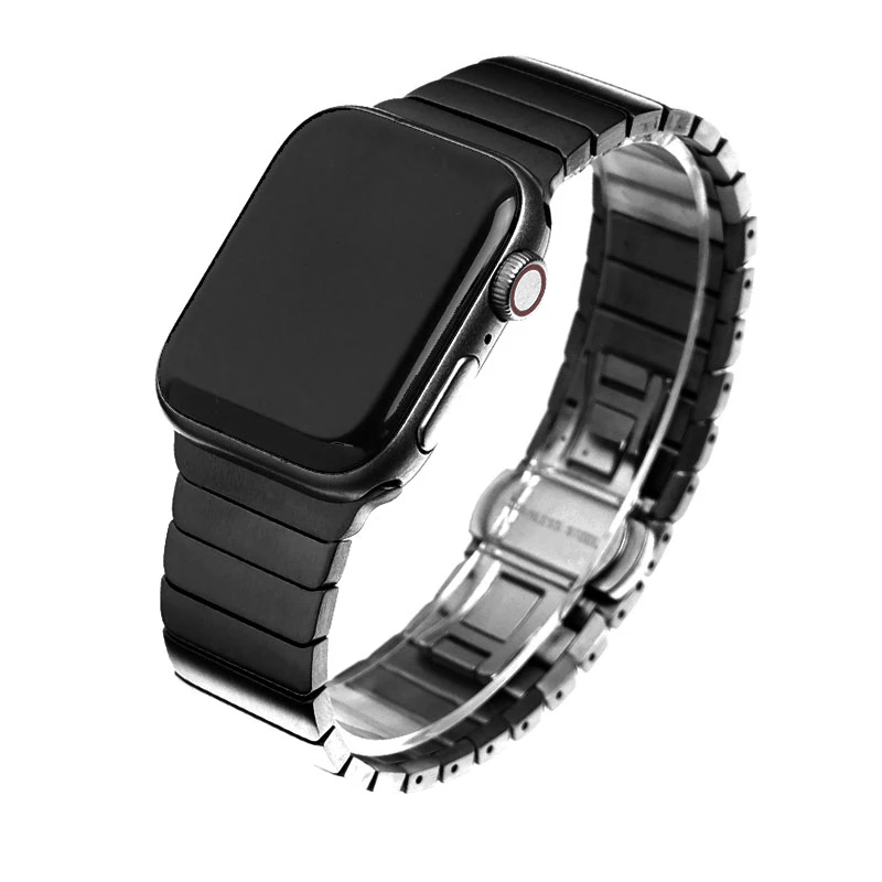 Ремешок из нержавеющей стали для Apple watch band 44 мм 40 apple 5 4 3 iwatch 42 38 Роскошный