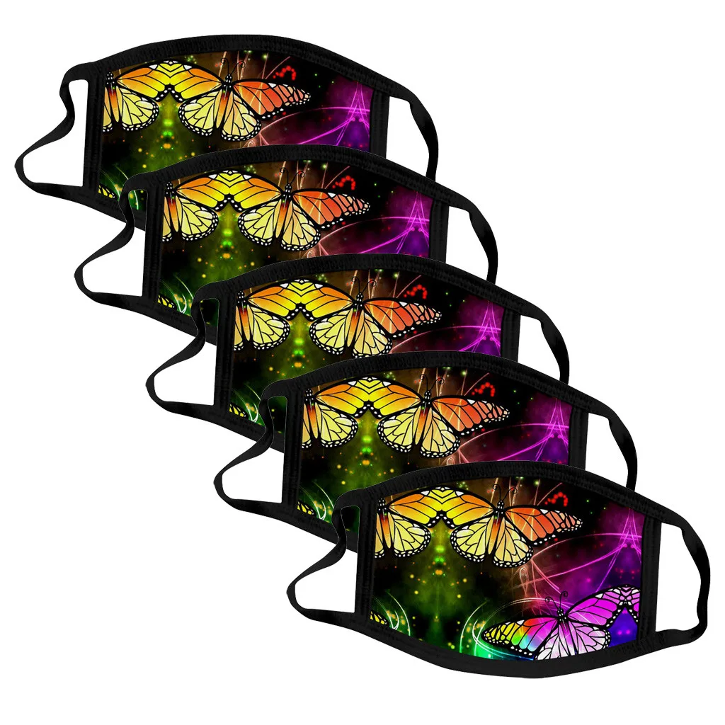5PC Mouth Masks Adults Butterfly Printed Protection Face Mask Washable Earloop Masks Mascarillas Face Shield Masque Facial Masks
5PC Mouth Masks Adults Butterfly Printed Protection Face Mask Washable Earloop Masks Mascarillas Face Shield Masque Facial Masks
