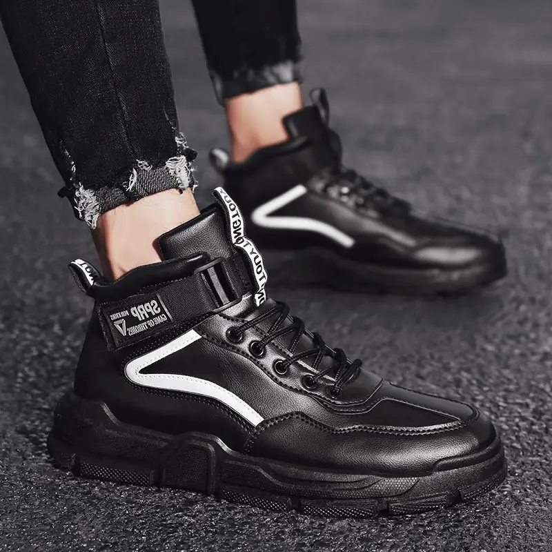 High-top Autumn Sneakers Man Sport Shoes Men High Sports Shoes Men's Running Shoes 2021 Black Trainers 2021 Tennis Deporte B-762
High-top Autumn Sneakers Man Sport Shoes Men High Sports Shoes Men's Running Shoes 2021 Black Trainers 2021 Tennis Deporte B-762