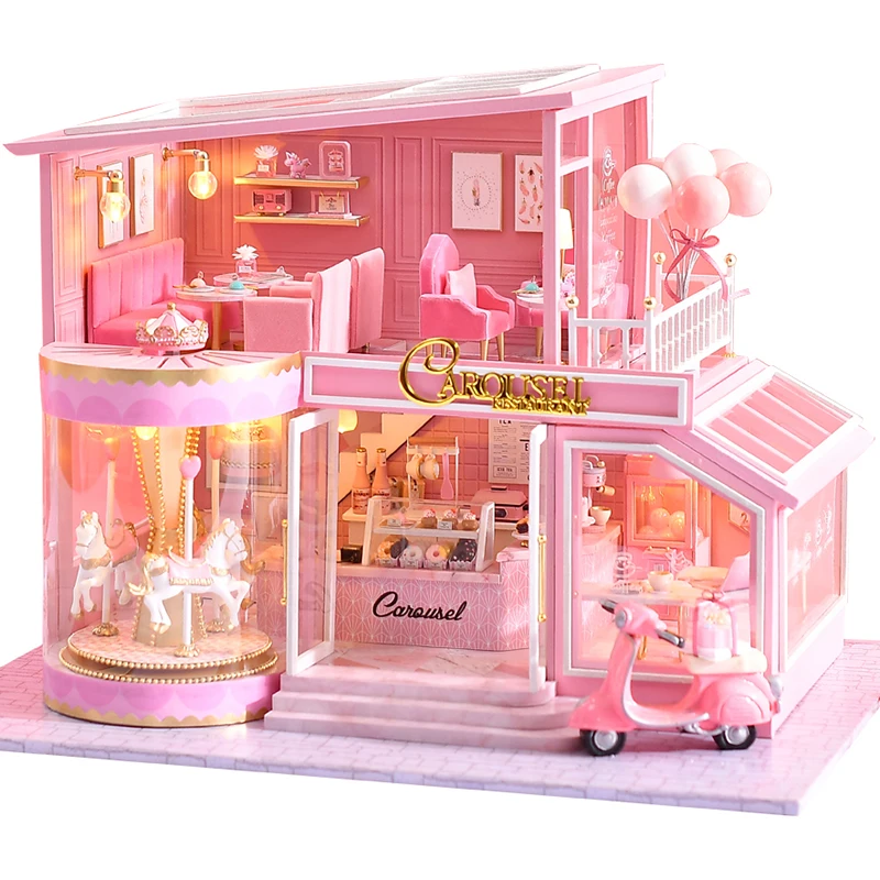 DIY Dollhouse Wooden doll Houses Miniature Doll House Furniture Kit Casa Music Led Toys for Children Birthday Gift A73
DIY Dollhouse Wooden doll Houses Miniature Doll House Furniture Kit Casa Music Led Toys for Children Birthday Gift A73