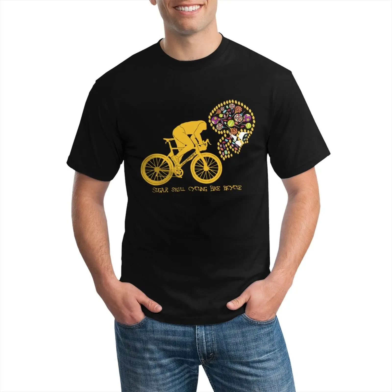 Men's Short Sleeve Cotton Soft Breathable Mens t shirts Top Sugar skull cycling Pattern Casual Fashion Outdoors Camping Fishing
Men's Short Sleeve Cotton Soft Breathable Mens t shirts Top Sugar skull cycling Pattern Casual Fashion Outdoors Camping Fishing
