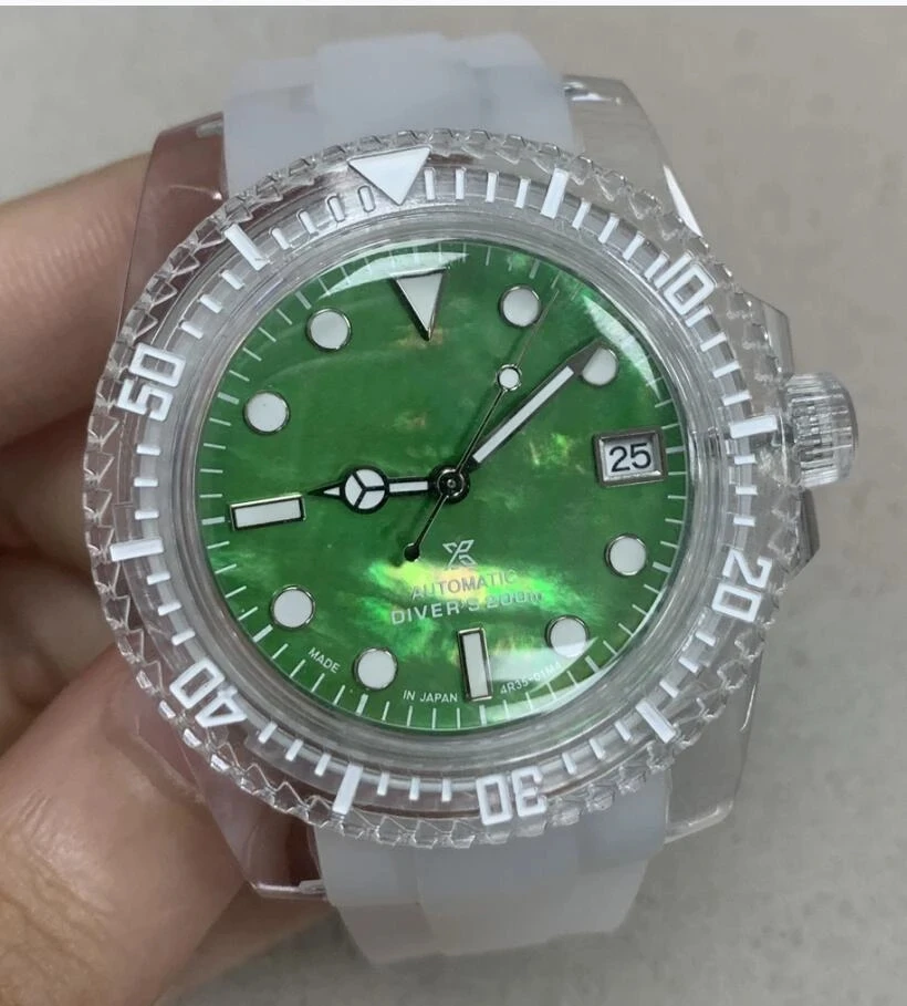Watch dial modification watch stainless steel case assembly nh35 automatic movement nh35 dial
Watch dial modification watch stainless steel case assembly nh35 automatic movement nh35 dial