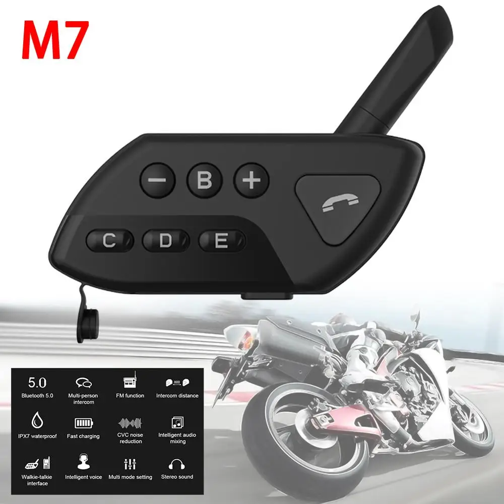 Waterproof M7 Motorcycle Bluetooth Helmet Headsets Intercom Intercomunicador Handsfree Interfones Interphone Headset
Waterproof M7 Motorcycle Bluetooth Helmet Headsets Intercom Intercomunicador Handsfree Interfones Interphone Headset