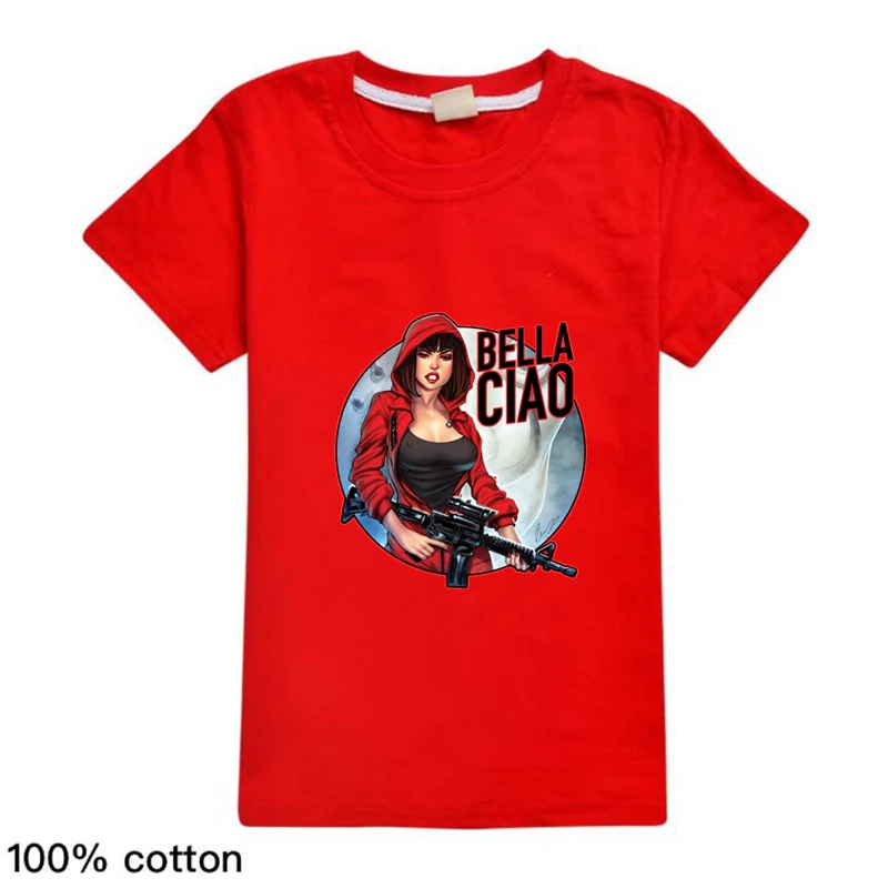 Funny Cartoon La Casa De Papel Movie T-Shirt Tops for Girls Short Sleeve Money Heist Tees TV Kids House of Paper Boys T Shirts
Funny Cartoon La Casa De Papel Movie T-Shirt Tops for Girls Short Sleeve Money Heist Tees TV Kids House of Paper Boys T Shirts