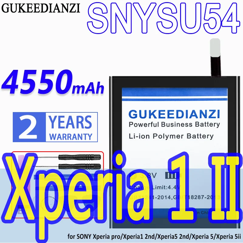 Аккумулятор GUKEEDIANZI большой емкости SNYSU54 4550 мАч для Sony Xperia 1 II Xperia1
Аккумулятор GUKEEDIANZI большой емкости SNYSU54 4550 мАч для Sony Xperia 1 II Xperia1
