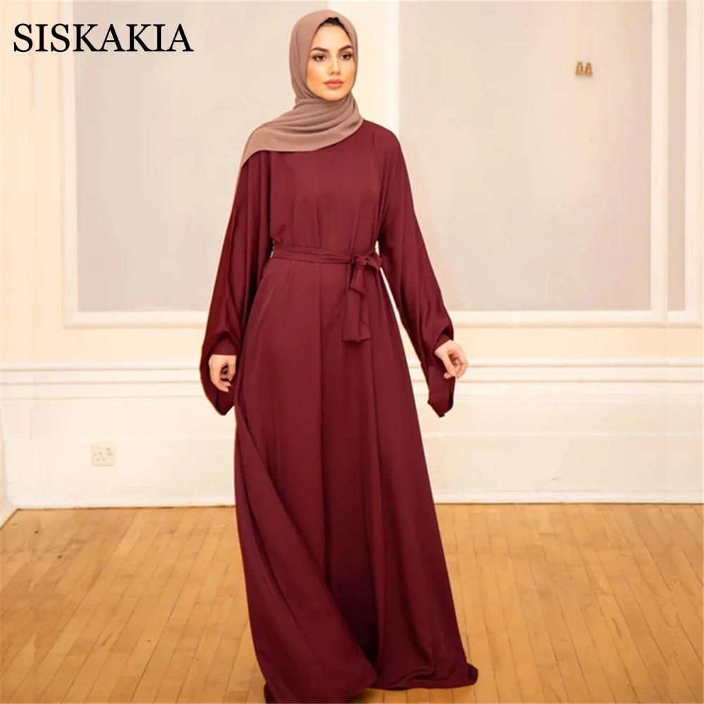 Siskakia Brief Solid Indie Folk Hijab Dress for Women Moroccan Turkish Arabic Eid Ramadan Minimalist Abaya Islamic Clothing 2021
Siskakia Brief Solid Indie Folk Hijab Dress for Women Moroccan Turkish Arabic Eid Ramadan Minimalist Abaya Islamic Clothing 2021