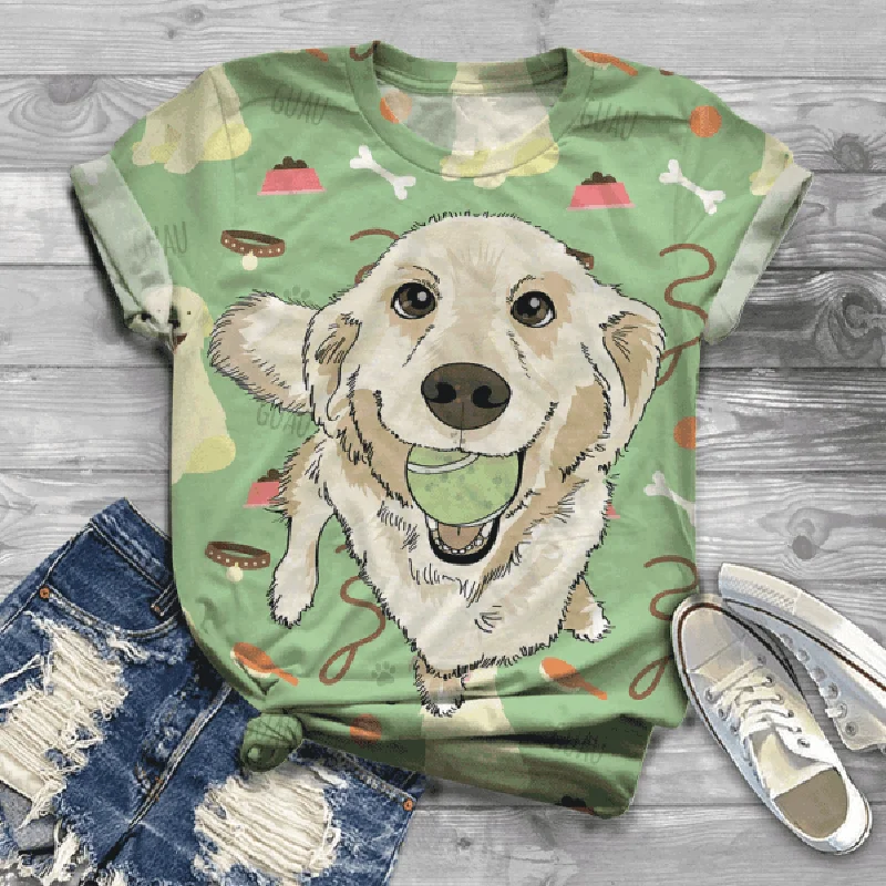 Oversized New Digital 3D Dog Printed Women T-Shirt O Neck Short Sleeve Graphic Tops Summer Harajuku TShirt Camisetas Mujer
Oversized New Digital 3D Dog Printed Women T-Shirt O Neck Short Sleeve Graphic Tops Summer Harajuku TShirt Camisetas Mujer