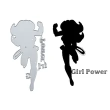 Naifumodo Girl power металлические режущие штампы для бега спорта сделай