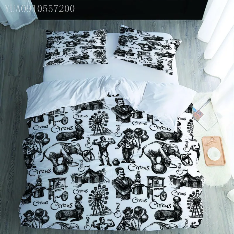 Комплект постельного белья из 2/3 предметов, с цирковым принтом
Комплект постельного белья из 2/3 предметов, с цирковым принтом