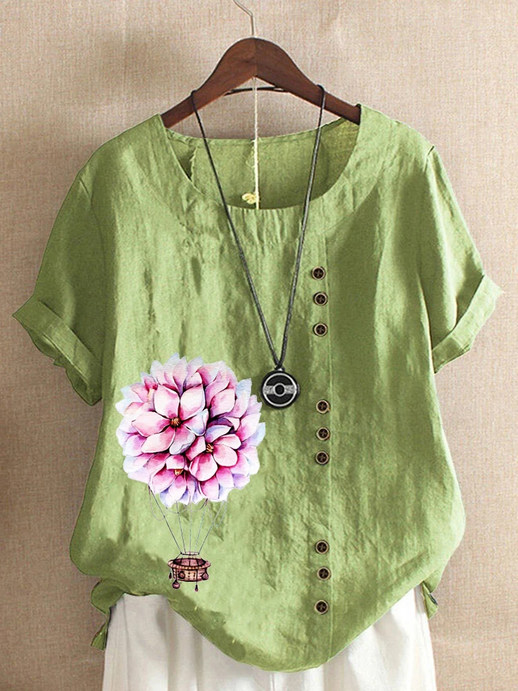 Women Summer Solid Color Short Sleeve T-shirt New Fashion Shirt Casual Loose Blouse Tops Plus Size
Women Summer Solid Color Short Sleeve T-shirt New Fashion Shirt Casual Loose Blouse Tops Plus Size