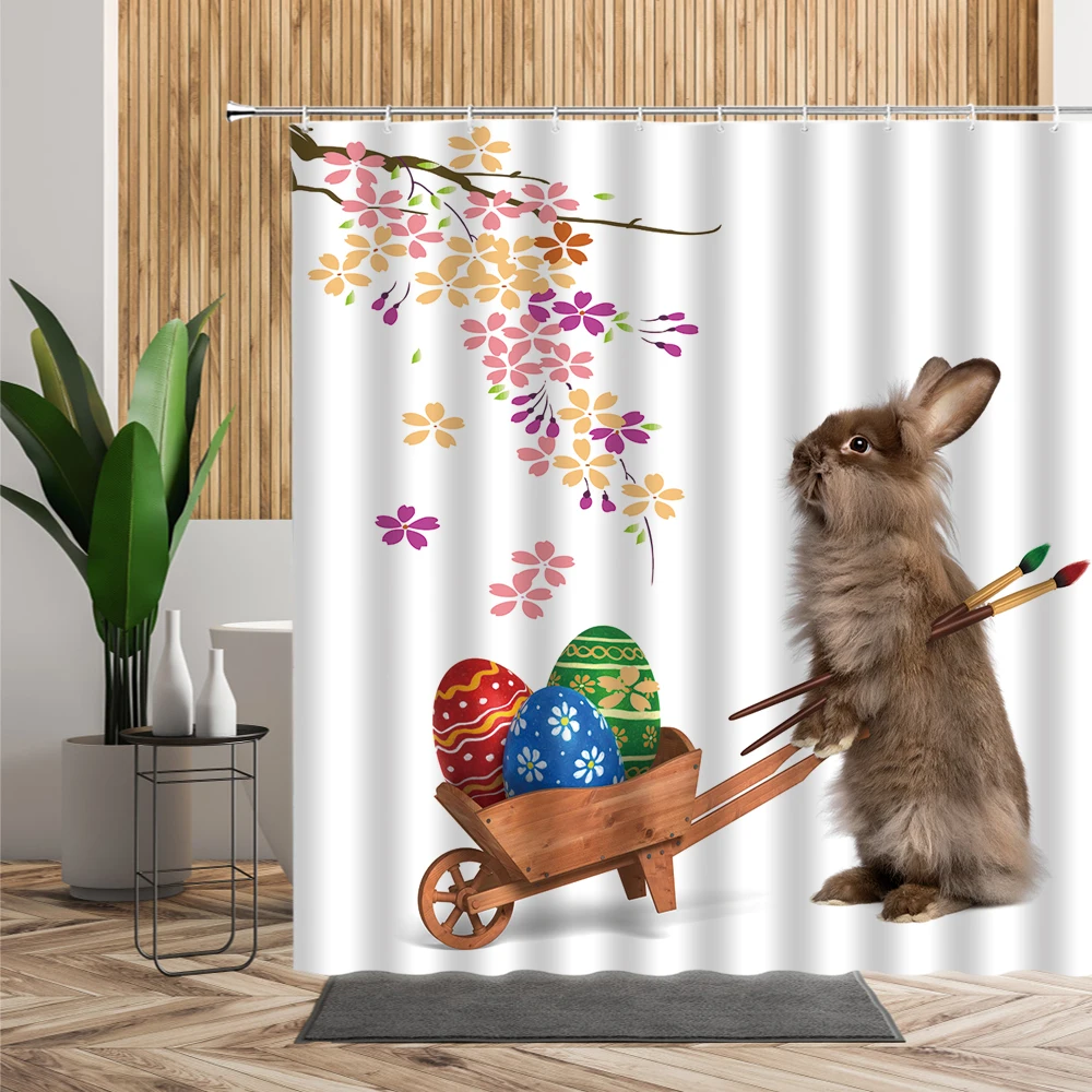 Симпатичная Пасхальная креативная занавеска для душа с цветными яйцами кролика, декоративные водонепроницаемые тканевые праздничные Вися...
Симпатичная Пасхальная креативная занавеска для душа с цветными яйцами кролика, декоративные водонепроницаемые тканевые праздничные Вися...