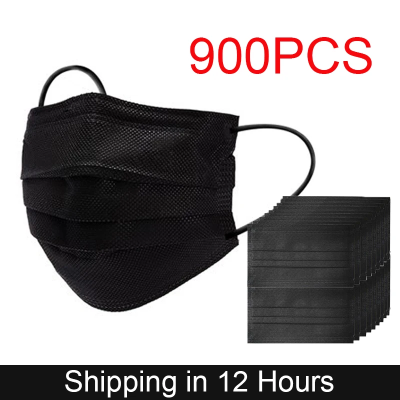 900PCS Disposable Non Woven Black Mouth Masks 3 Layer Folding Filter Adult Air And Dust Proof Protective Face Masks Mascarillas
900PCS Disposable Non Woven Black Mouth Masks 3 Layer Folding Filter Adult Air And Dust Proof Protective Face Masks Mascarillas