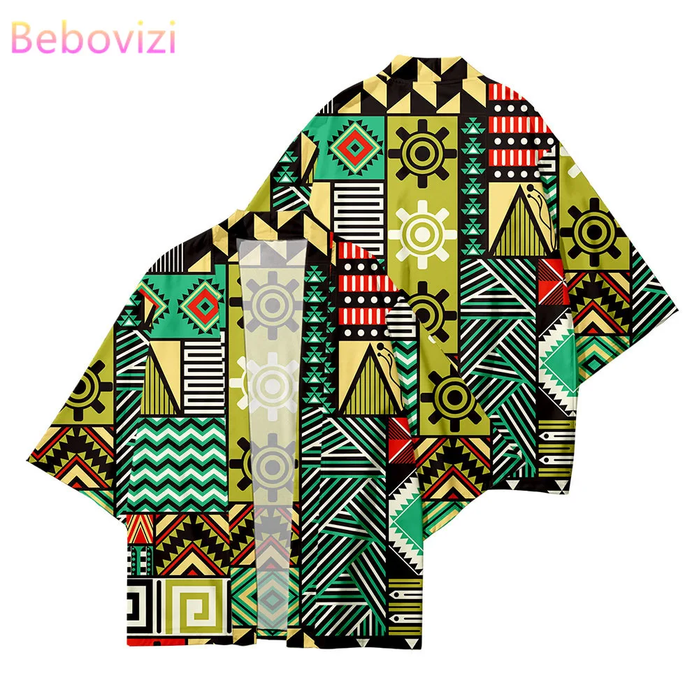 2021 Plus Size XXS-6XL Retro Geometry Loose Japanese Fashion Kimono Streetwear Cardigan Robe Women Men Haori Top Yukata Perform
2021 Plus Size XXS-6XL Retro Geometry Loose Japanese Fashion Kimono Streetwear Cardigan Robe Women Men Haori Top Yukata Perform