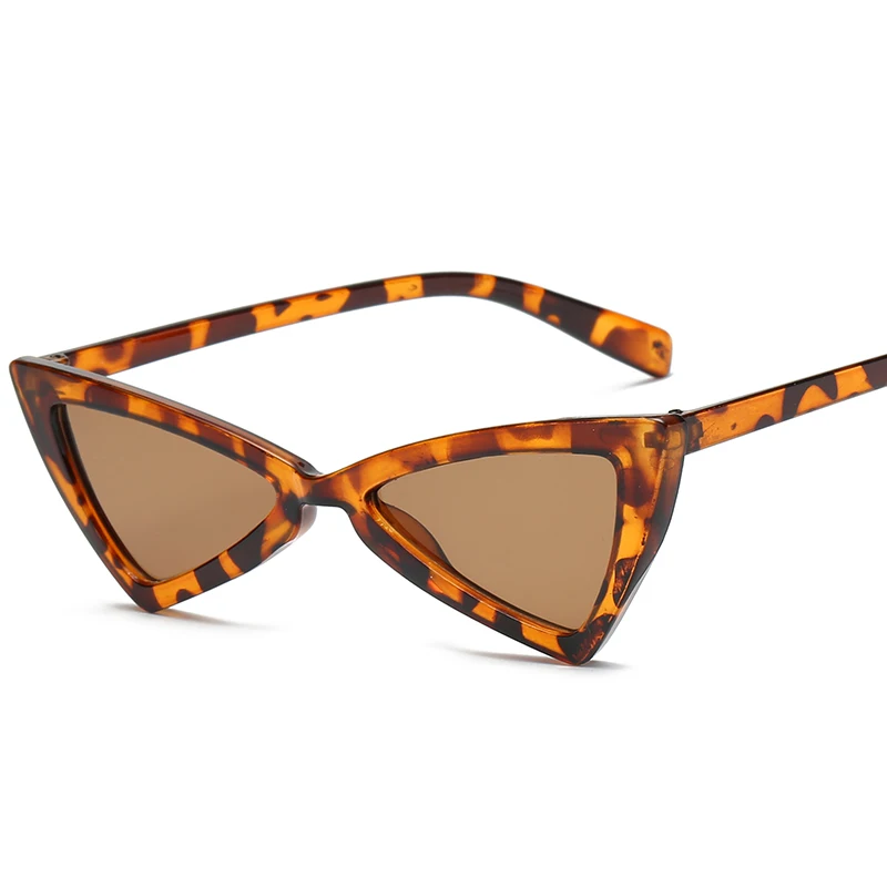 Женские леопардовые солнцезащитные очки кошачий глаз модные новые пикантные