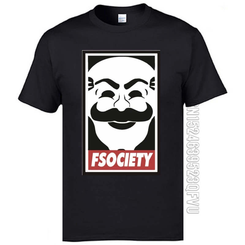 

Discount Men T Shirts Fsociety Mr Robot Poster Tshirt Short Sleeve Personalized T-Shirt Summer New Arrival Brand Clothing Shirt