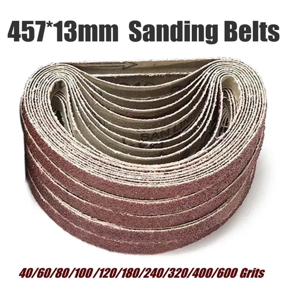 50Pcs 13*457mm Sanding Belts Grit 40-600 Sandpaper Aluminium Oxide Abrasive Band For Sander Abrasive Tool Wood Metal Polishing
50Pcs 13*457mm Sanding Belts Grit 40-600 Sandpaper Aluminium Oxide Abrasive Band For Sander Abrasive Tool Wood Metal Polishing