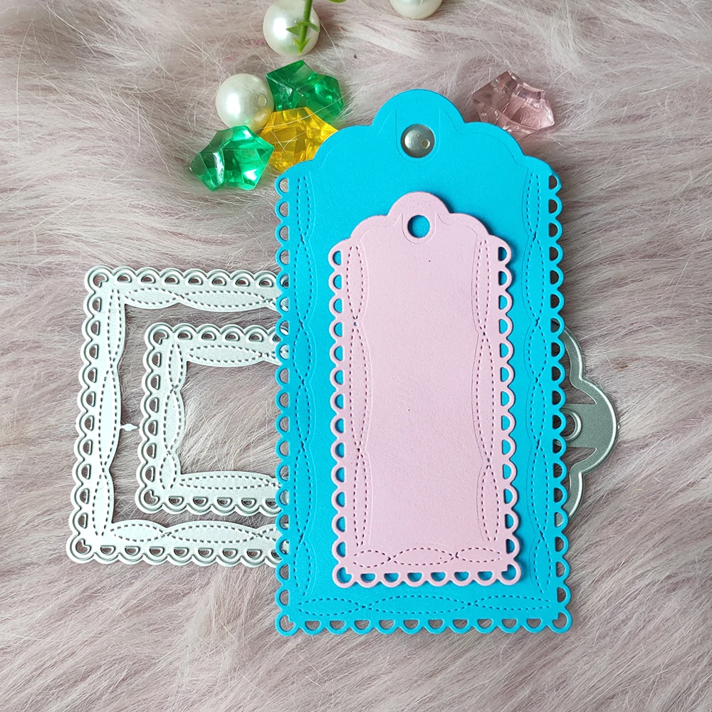 New Lace Tag metal cutting die mould scrapbook decoration embossed photo album decoration card making DIY handicrafts
New Lace Tag metal cutting die mould scrapbook decoration embossed photo album decoration card making DIY handicrafts
