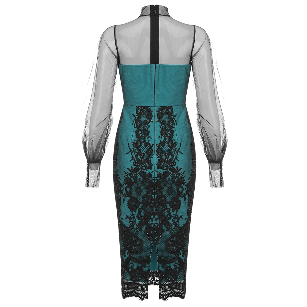 Sale New 2021 Women Sexy Designer Long Sleeve Vintage Lace Midi Bandage Dress Ladies Elegant Evening Bodycon Party Dress Vestido
Sale New 2021 Women Sexy Designer Long Sleeve Vintage Lace Midi Bandage Dress Ladies Elegant Evening Bodycon Party Dress Vestido