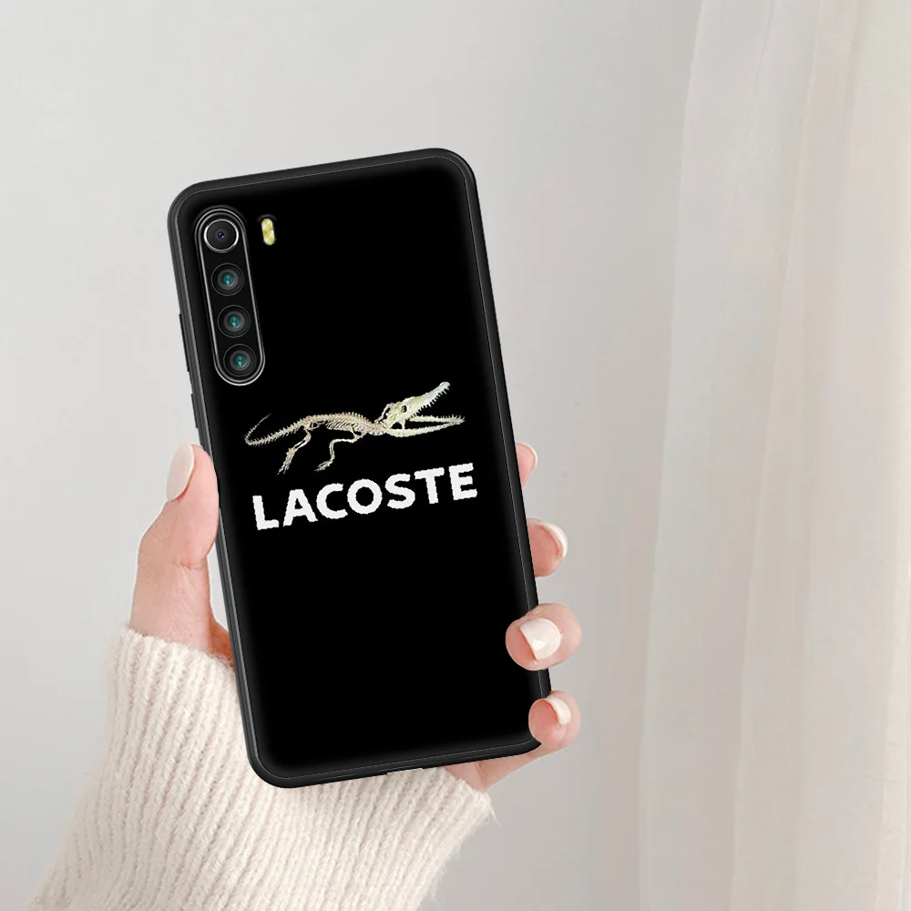 

French Luxury Brands LACOETE Phone Case For Xiaomi Redmi Note 7 8 8T 9 9S 4X 7 7A 9A K30 Pro Ultra black Funda Pretty Coque Soft