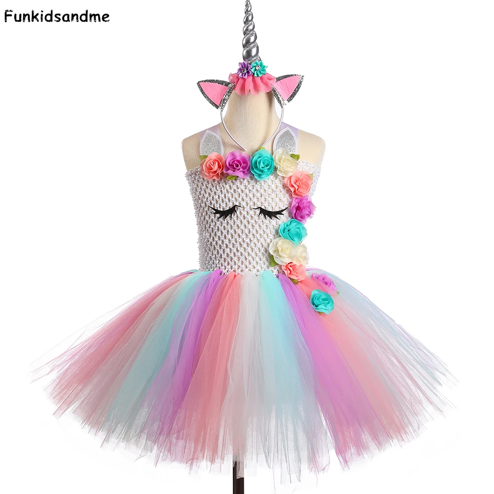 Pastel Children Unicorn Tutu Dress Tulle Flower Girl Birthday Party Dress Christmas Halloween Kids Girls Cosplay Unicorn Costume
Pastel Children Unicorn Tutu Dress Tulle Flower Girl Birthday Party Dress Christmas Halloween Kids Girls Cosplay Unicorn Costume