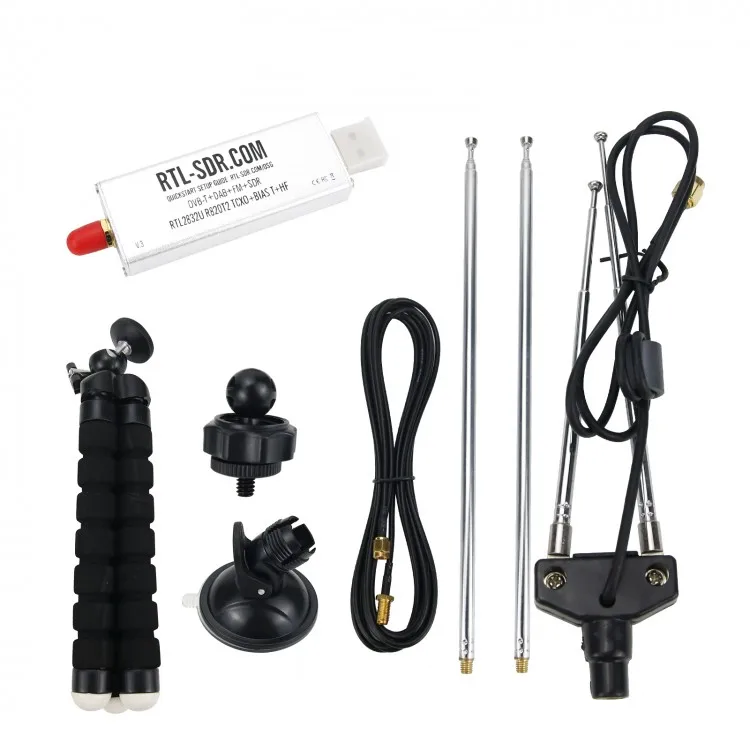 RTL-SDR Blog V3 R820T2 RTL2832U 1PPM TCXO SMA HF Bias Tee for Software Defined Radio with Antennas Kit
RTL-SDR Blog V3 R820T2 RTL2832U 1PPM TCXO SMA HF Bias Tee for Software Defined Radio with Antennas Kit