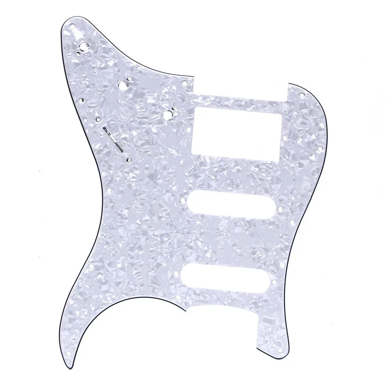 Electric Guitar Pickguard 3-Ply Anti-Scratch Plate for FD ST S-S-Double Parts White Pearl 
Electric Guitar Pickguard 3-Ply Anti-Scratch Plate for FD ST S-S-Double Parts White Pearl