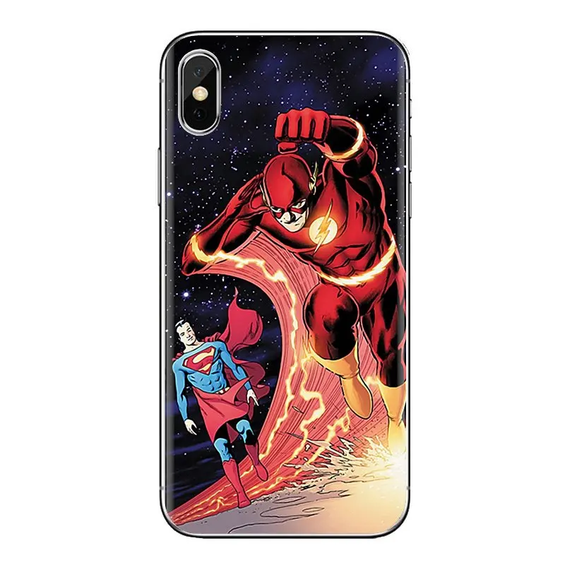 Comic Book collays flash man logo прозрачные мягкие чехлы для iPod Touch Apple iPhone 4 4s 5 5S SE 5C 6 6S 7 8 X XR XS Plus