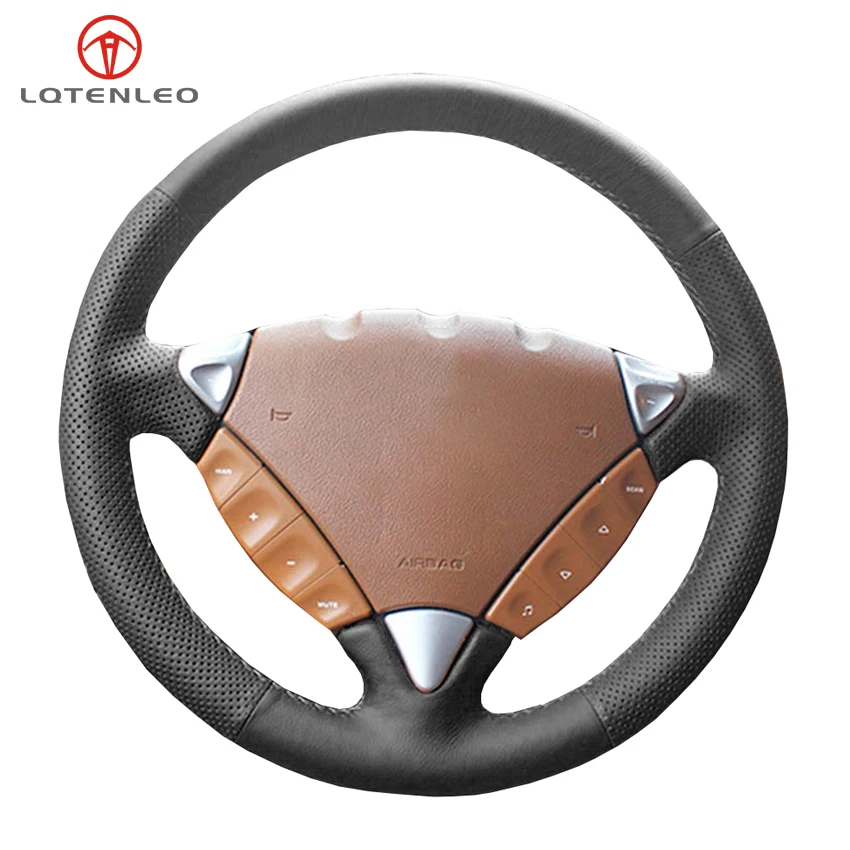 LQTENLEO Black Genuine Leather Hand-stitched Car Steering Wheel Cover For Porsche Cayenne 2004 2005 2006 2007 2008 2009 2010
LQTENLEO Black Genuine Leather Hand-stitched Car Steering Wheel Cover For Porsche Cayenne 2004 2005 2006 2007 2008 2009 2010