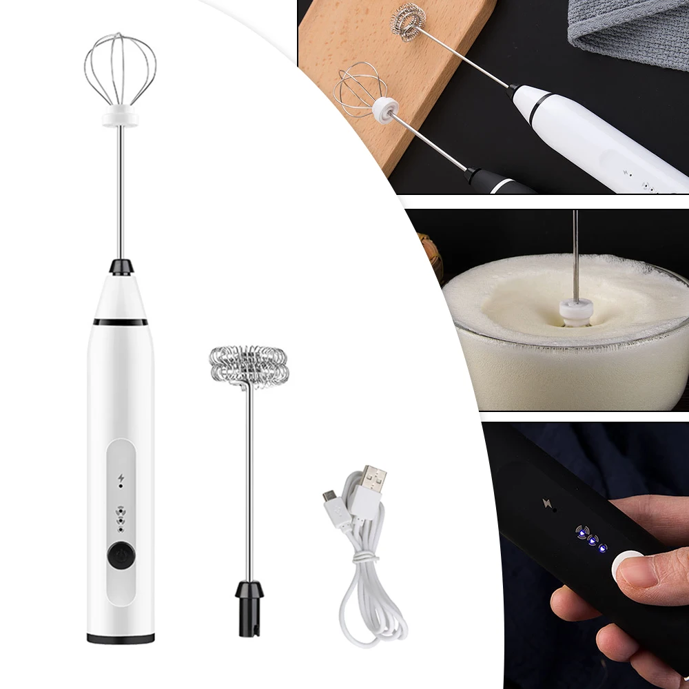 3-Speeds Electric Whisk Coffee Milk Drink Frother Foamer Mixer USB Rechargeable Handheld Food Blender Bake Kitchen Accessories
3-Speeds Electric Whisk Coffee Milk Drink Frother Foamer Mixer USB Rechargeable Handheld Food Blender Bake Kitchen Accessories