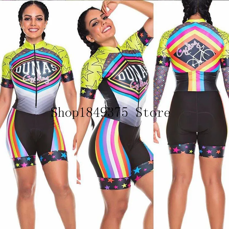 2020 Pro Team триатлон костюм розовый женский короткий рукав Велоспорт Джерси Skinsuit