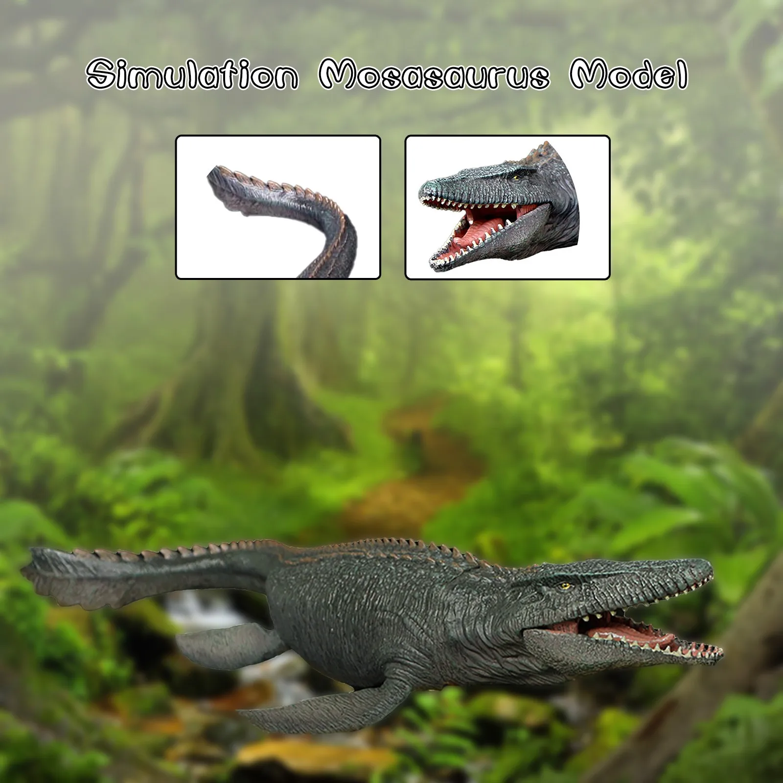 Реалистичная большая модель мосазавра реалистичная динозавра игровой набор