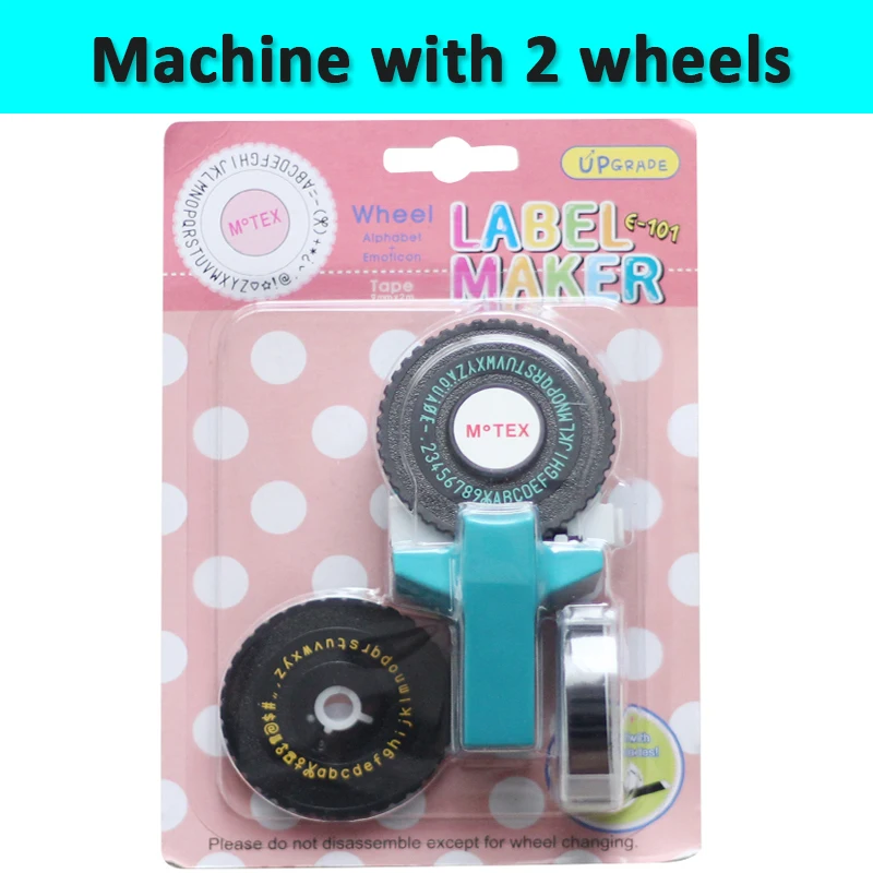 Blue Color MoTex E101 add 2 wheels Printer Mini DIY Hand for dymo 3D embossing manual Tape Typewriter lettering machine
Blue Color MoTex E101 add 2 wheels Printer Mini DIY Hand for dymo 3D embossing manual Tape Typewriter lettering machine
