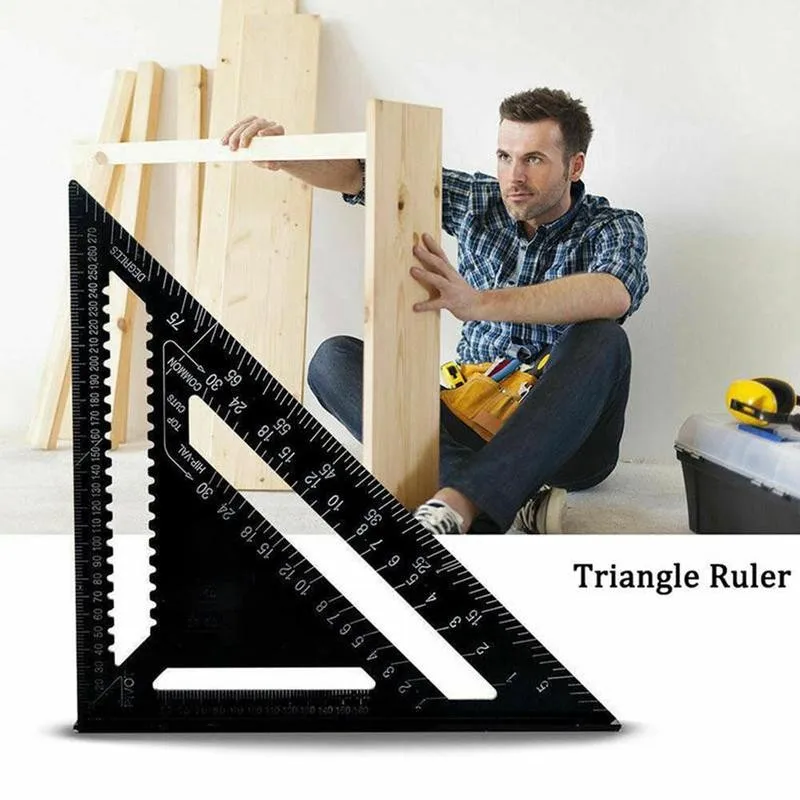 Triangular Ruler High-precision Aluminum Alloy Angle Metric Square Speed Triangular Ruler Measuring Woodworking Protractor I1I9
Triangular Ruler High-precision Aluminum Alloy Angle Metric Square Speed Triangular Ruler Measuring Woodworking Protractor I1I9