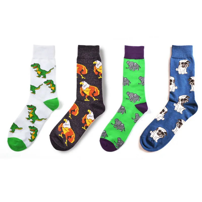 Peonfly Shark Pattern Eagle Chimpanzee Robot Funny Men's Casual Cotton Dress Wedding Happy Socks Harajuku Hip Hop Clothes
Peonfly Shark Pattern Eagle Chimpanzee Robot Funny Men's Casual Cotton Dress Wedding Happy Socks Harajuku Hip Hop Clothes