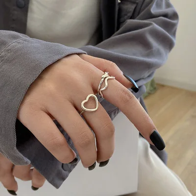 Simple Ring For Women Love Shape Opening Ring Joker Temperament Personality Street Photography Japan And South Korea 2021 New
Simple Ring For Women Love Shape Opening Ring Joker Temperament Personality Street Photography Japan And South Korea 2021 New