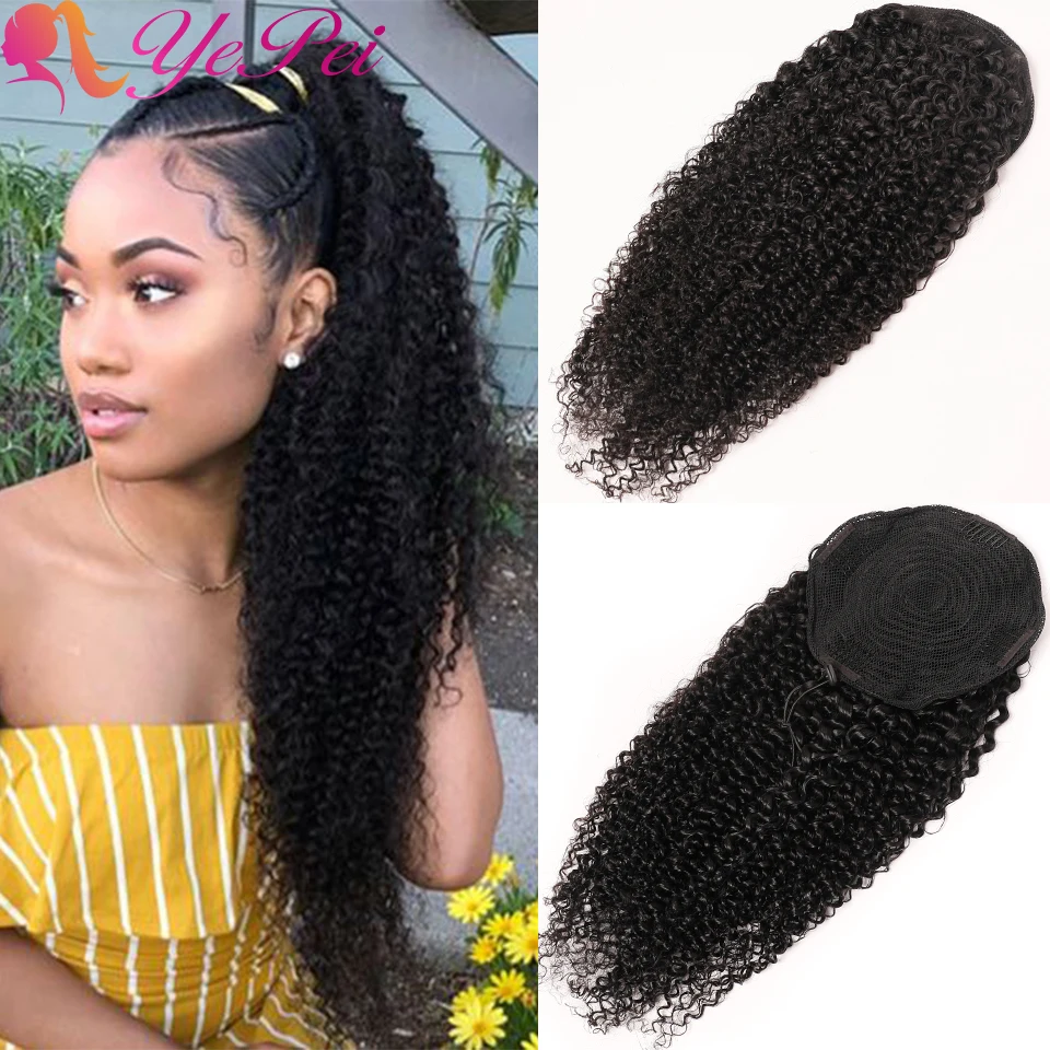 Kinky Curly Drawstring Ponytail Human Hair Brazilian Afro Kinky Curly Clip In Extensions For Black Women Remy Yepei Hair
Kinky Curly Drawstring Ponytail Human Hair Brazilian Afro Kinky Curly Clip In Extensions For Black Women Remy Yepei Hair