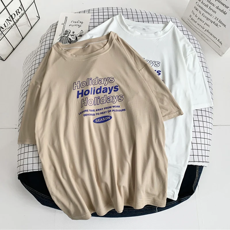 Female T-Shirts With Short Sleeve Oversized Punk Top Ladies Clothing Summer Clothes For Pregnant Plus Size Women Fashion 2021
Female T-Shirts With Short Sleeve Oversized Punk Top Ladies Clothing Summer Clothes For Pregnant Plus Size Women Fashion 2021