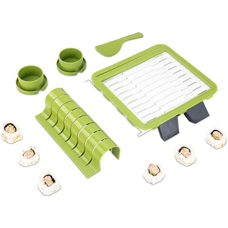 Sushi Making Kit for Beginners Easy Sushi Making Tool Plastic Sushi Maker Set Sushi Roll Mold Kitchen Accessories
Sushi Making Kit for Beginners Easy Sushi Making Tool Plastic Sushi Maker Set Sushi Roll Mold Kitchen Accessories