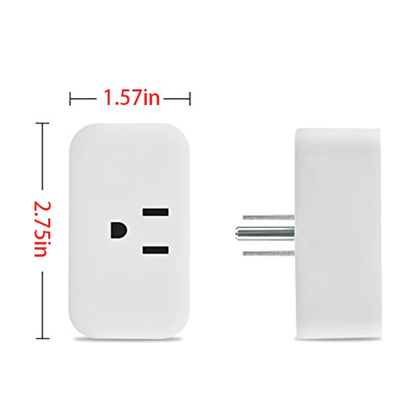 15A WiFi Smart Wireless Plug US Adaptor Remote Voice Control Power Energy Monitor Outlet Timer Socket For Alexa Google Home
15A WiFi Smart Wireless Plug US Adaptor Remote Voice Control Power Energy Monitor Outlet Timer Socket For Alexa Google Home