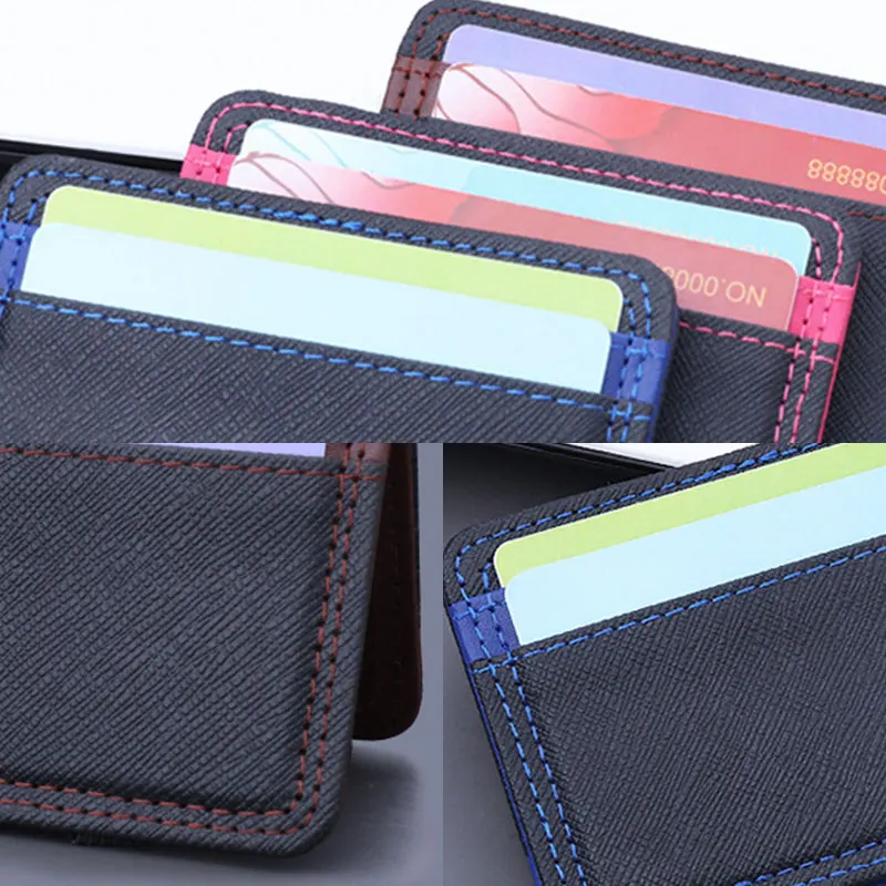Slim Wallet Purse PU Leather Women Men Card Holder Unisex Fashion Business Card Case Credit Mini Bank Cards Holder Gift Wallet
Slim Wallet Purse PU Leather Women Men Card Holder Unisex Fashion Business Card Case Credit Mini Bank Cards Holder Gift Wallet