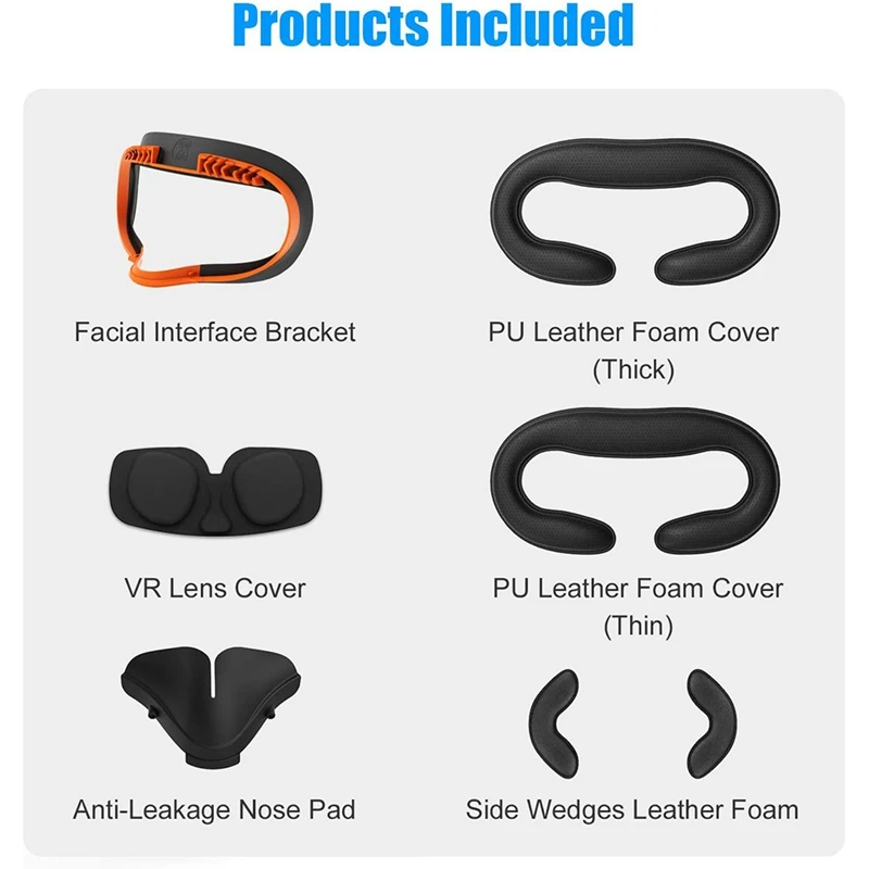 for Oculus Quest 2 VR Facial Vent Soft Interface Bracket & Anti-Leakage Light PU Leather Foam Face Cover Pad Set(7 in 1)
for Oculus Quest 2 VR Facial Vent Soft Interface Bracket & Anti-Leakage Light PU Leather Foam Face Cover Pad Set(7 in 1)