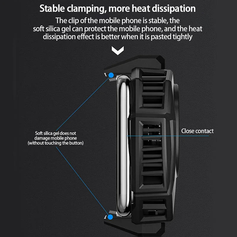 Rgb Mobile cooling fan Semiconductor Telephone Cooler Led Intelligent temperature control Game Pad Portable Smartphone Radiator
Rgb Mobile cooling fan Semiconductor Telephone Cooler Led Intelligent temperature control Game Pad Portable Smartphone Radiator