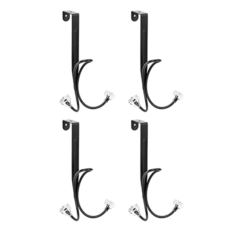 4Pcs over the Door Hooks, Metal Twin Hook Organizer Rack Door Hangers Cubicle Hook for Hanging Bags Backpack Black
4Pcs over the Door Hooks, Metal Twin Hook Organizer Rack Door Hangers Cubicle Hook for Hanging Bags Backpack Black