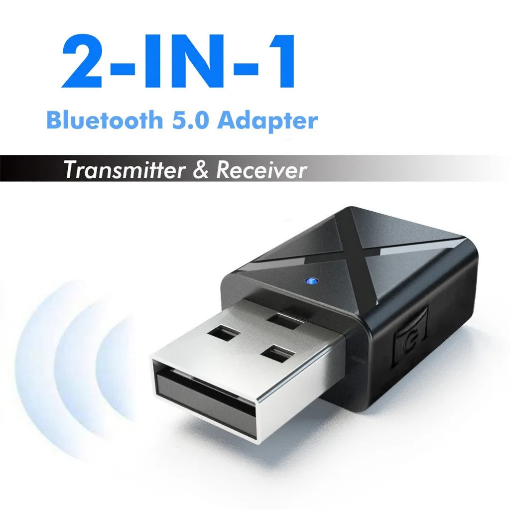 

Bluetooth 5.0 Stereo Audio 2in1 Receiver Transmitter Mini Bluetooth AUX RCA USB 3.5mm Jack For TV PC A2 Car Kit Wireless Adapter