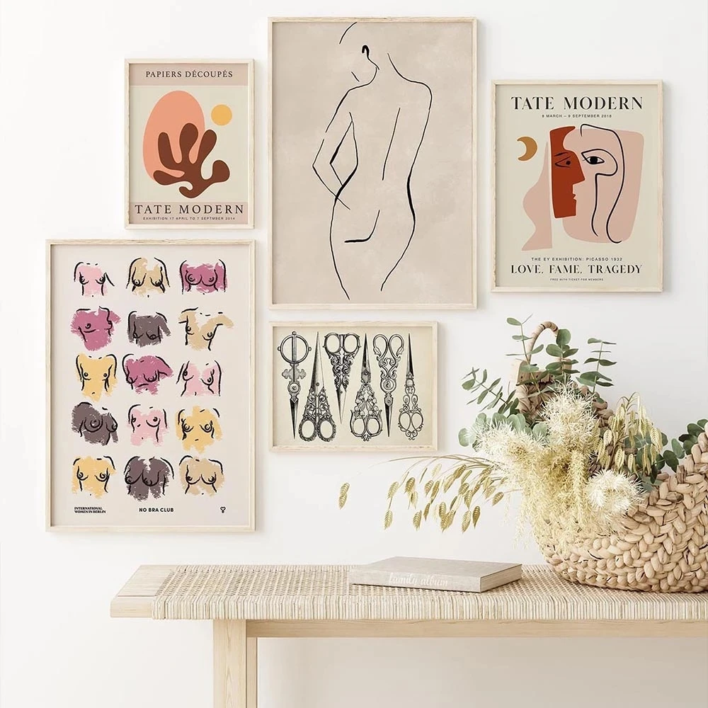 Nordic Feminine Posters and Prints Female Wall Art Canvas Painting Line Face Nude Body Wall Pictures for Living Room Home Decor
Nordic Feminine Posters and Prints Female Wall Art Canvas Painting Line Face Nude Body Wall Pictures for Living Room Home Decor