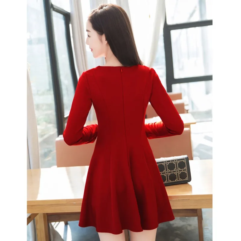 Vintage Dresses Women O-neck Print Evening Party Three Quarter Flare Dress Autumn Winter Female A-Line Plus Size Dress Vestido
Vintage Dresses Women O-neck Print Evening Party Three Quarter Flare Dress Autumn Winter Female A-Line Plus Size Dress Vestido