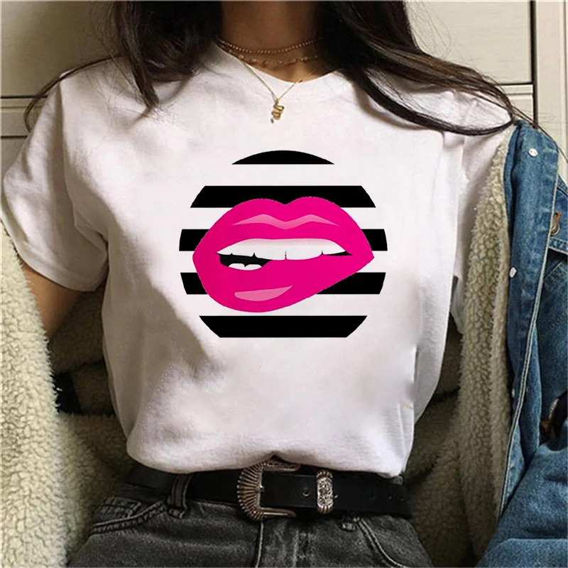 Leopard Lips Printed T Shirt Women Fashion Summer Short Sleeve Lips T-shirt White Tees Shirt Harajuku Korean Female T Shirts
Leopard Lips Printed T Shirt Women Fashion Summer Short Sleeve Lips T-shirt White Tees Shirt Harajuku Korean Female T Shirts