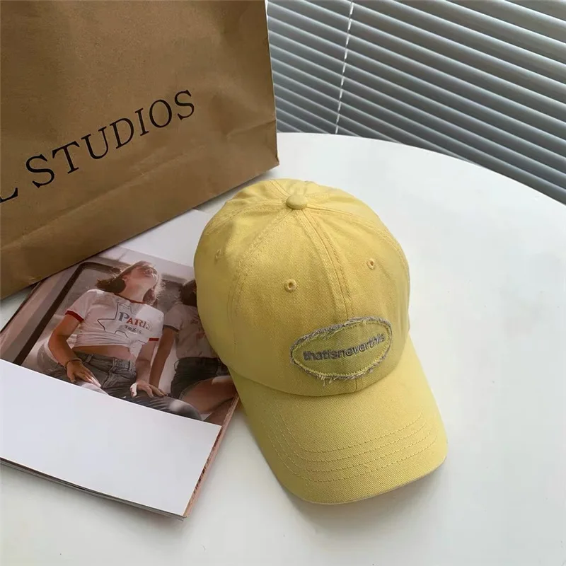 Spring / Summer Embroidered Soft Top Baseball Cap Sun Protection Adjustable Fashion Wool Edge Cloth Duck Cap Women
Spring / Summer Embroidered Soft Top Baseball Cap Sun Protection Adjustable Fashion Wool Edge Cloth Duck Cap Women