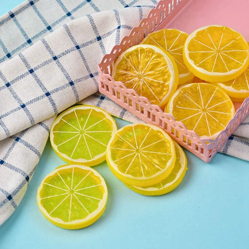 40 Pcs Simulation Lemon Slices Fake Artificial Fruit Model Party Kitchen Wedding Home Decoration (Yellow)
40 Pcs Simulation Lemon Slices Fake Artificial Fruit Model Party Kitchen Wedding Home Decoration (Yellow)