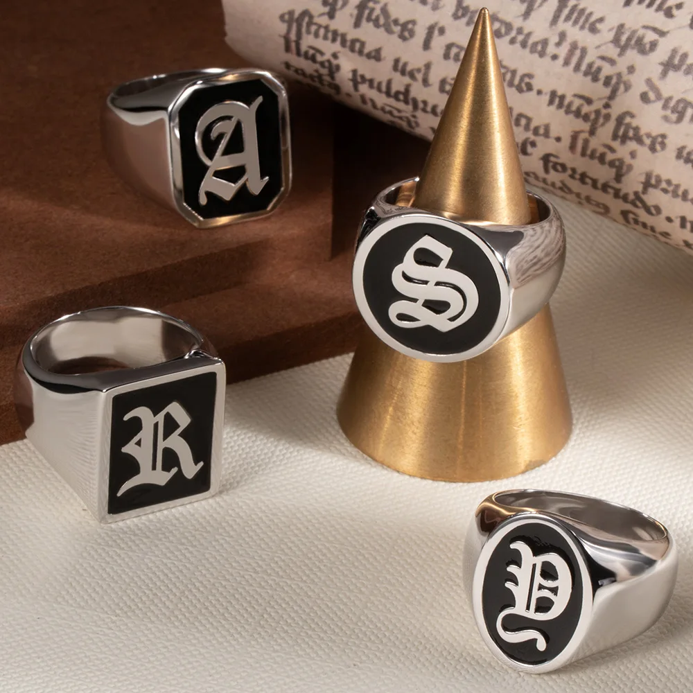 Sweey Wholesale Personalized Engraved Sliver Rings For Men Husband Boyfriend Letter Ring Best Father Gift For Him
Sweey Wholesale Personalized Engraved Sliver Rings For Men Husband Boyfriend Letter Ring Best Father Gift For Him